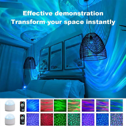 🌌 Star Projector Light | Ocean Wave & 3D Water Ripple Effects
