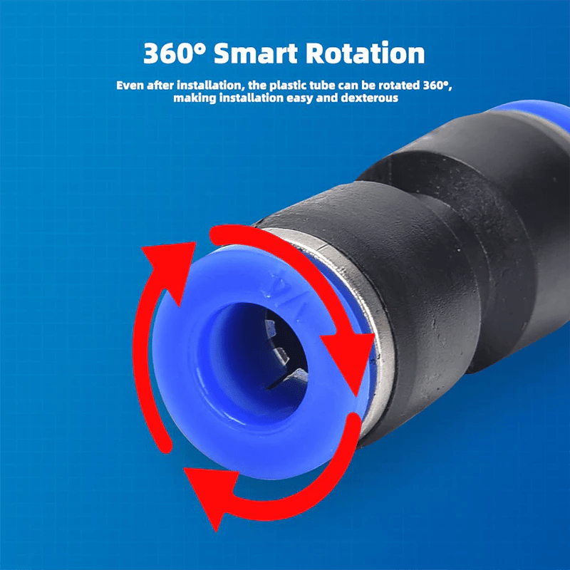 🔥1/4 Inch Pneumatic Push-to-Connect Air Hose Fittings Kit