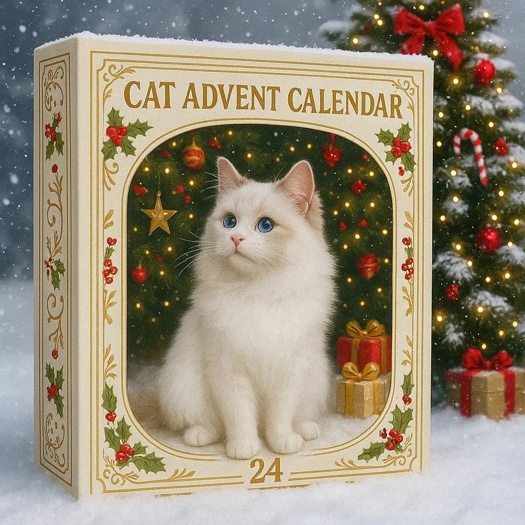🎄 2026 Cat Advent Calendar 🐱 24 Cute Cat Charms for Christmas