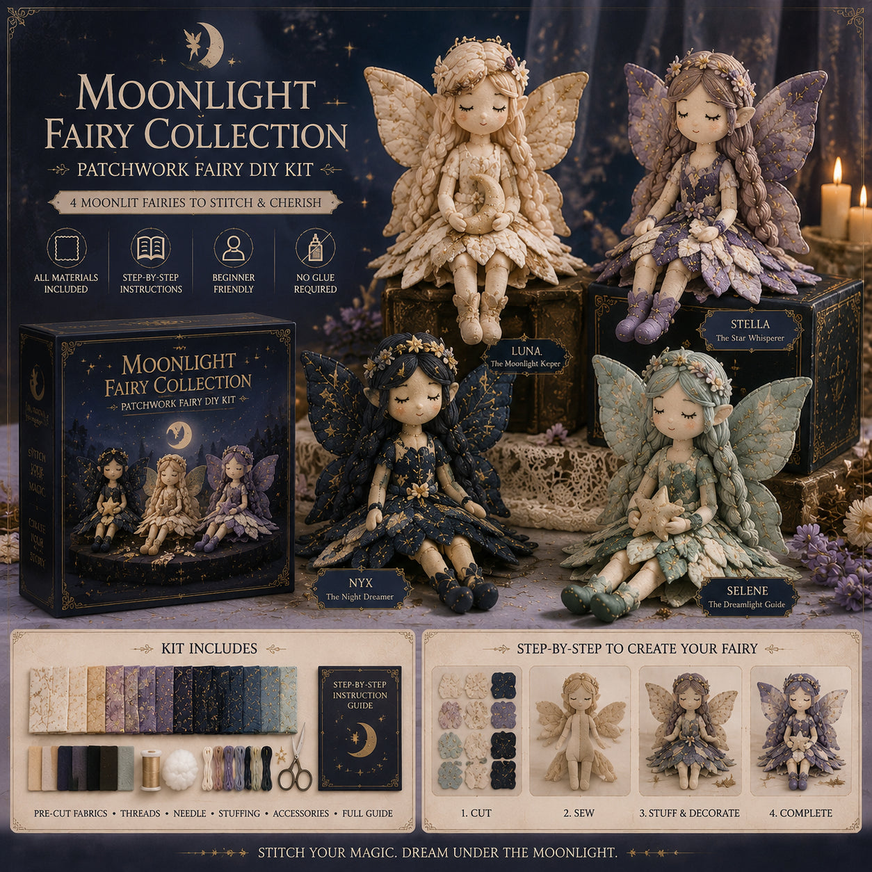 Fairy Patchwork DIY Collection ⚡Buy 2 10% OFF, Buy 3 15% OFF