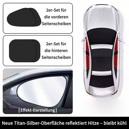 🚗Elektrostatische Sonnenschutzfolie für Autoseitenfenster – Sichtschutz, Hitzeschutz und Sonnenblende