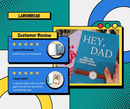 📖❤️Hey, Dad! Tell Me Something I Don't Know Journal—A Keepsake He’ll Cherish Forever