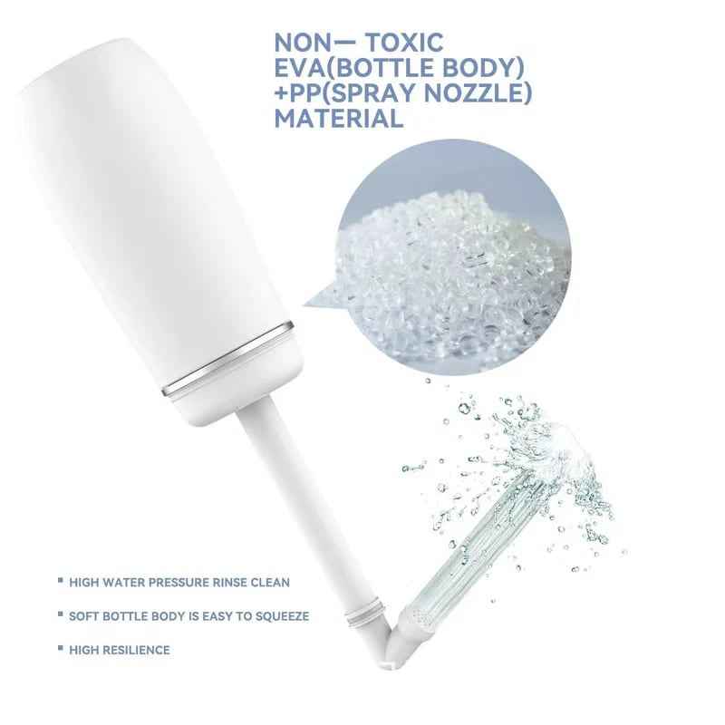 💧 Portable Bidet with Extendable Retractable Nozzle 🧼 – Perfect for Wudu & Daily Hygiene, 13.5 oz, Leak-Proof