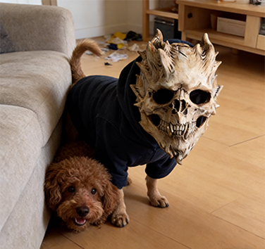 😱🐶🐱 Scary Pet Mask – Turn Your Pet Into a Prank Legend