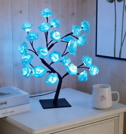 ✨ Rose Flower Tree Lamp | Romantic Bedroom Night Light