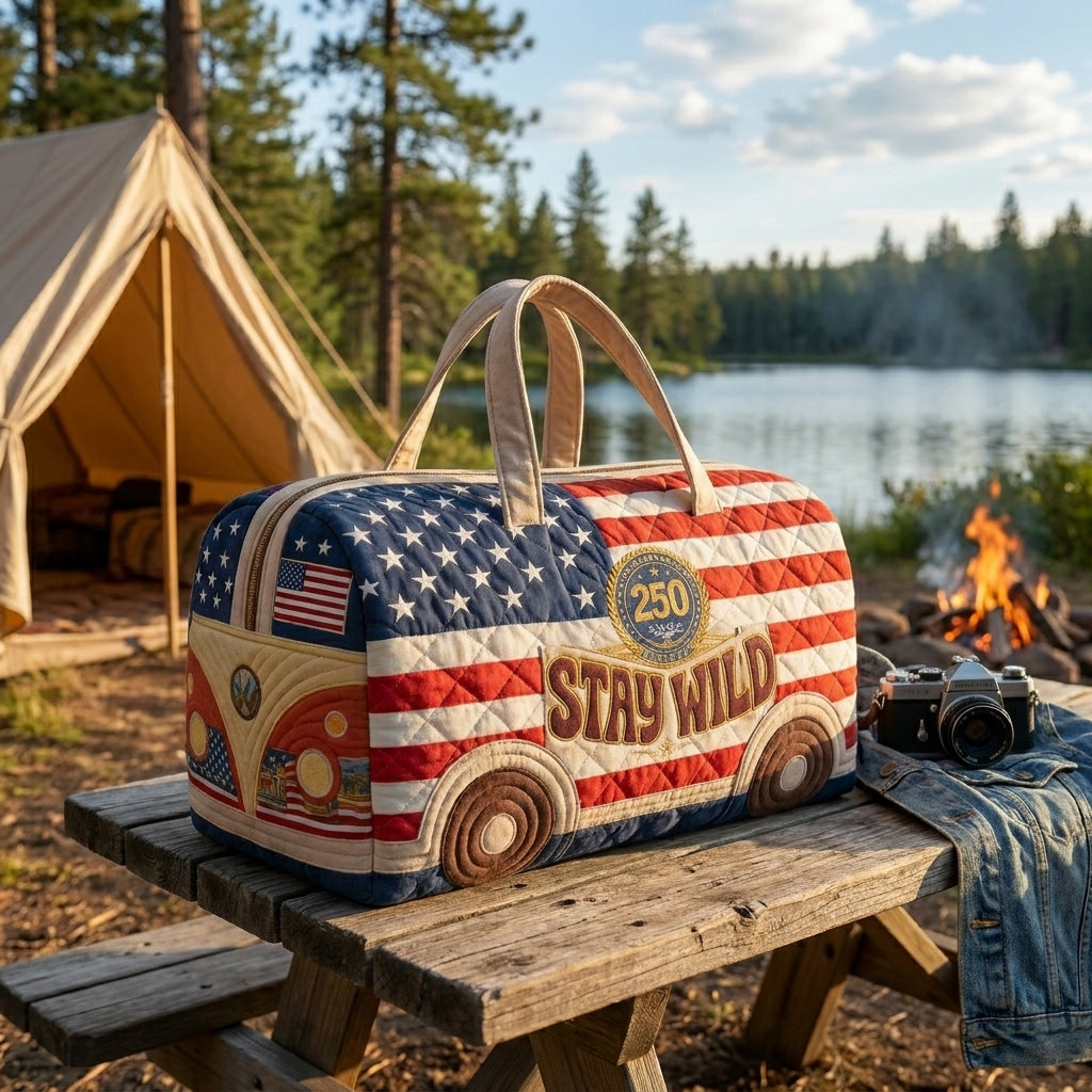 ✨🇺🇸 250th Anniversary Quilted Travel Bag | Lightweight, Spacious & Travel-Ready