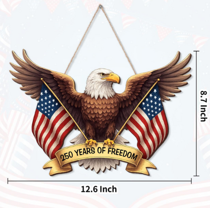 🔥49% Off Sale  | 🦅 Patriotic Bald Eagle Yard Sign