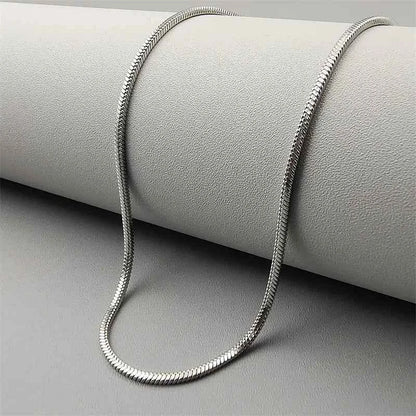 💎 Silver Snake Chain Necklace | Classic Style