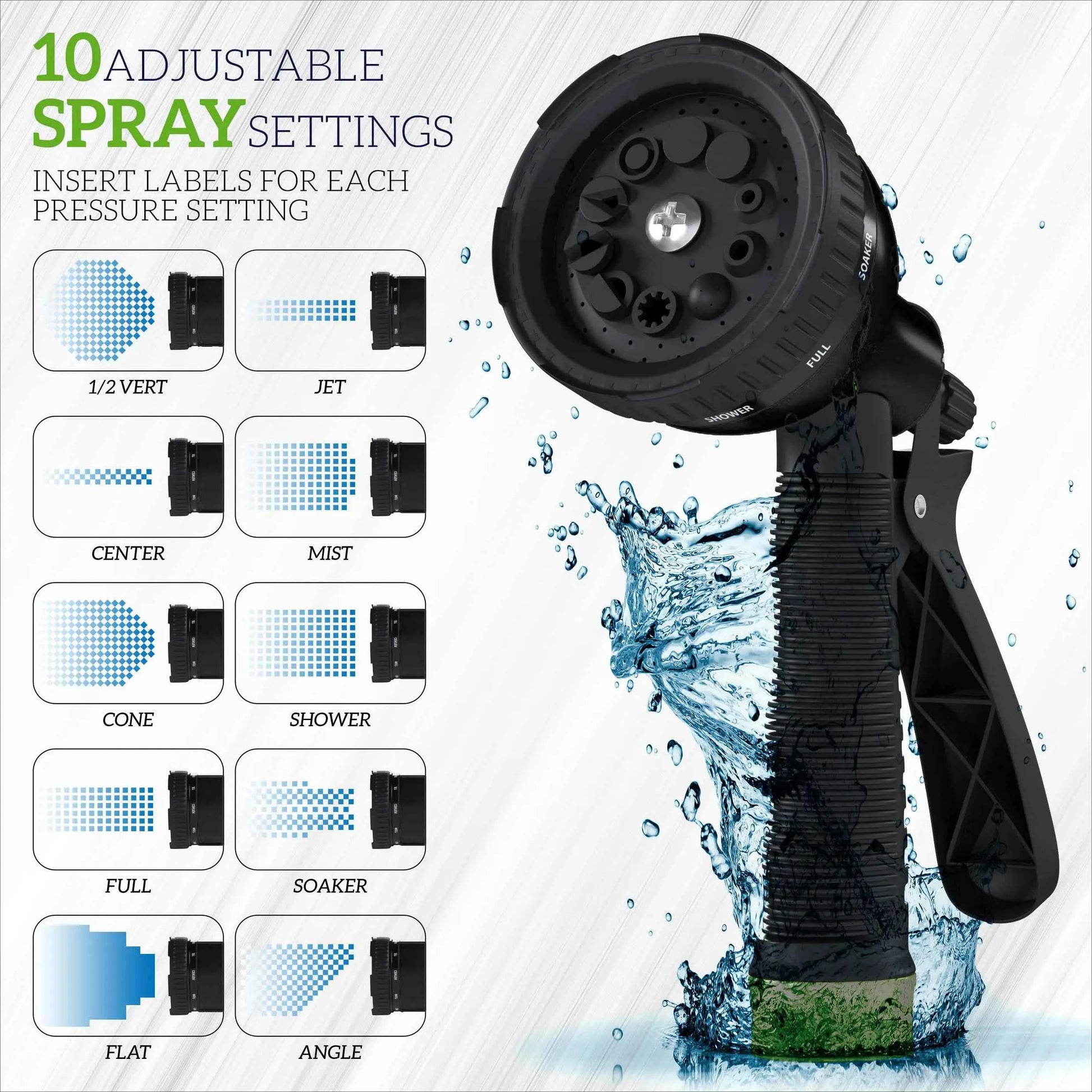 🌱 100FT Garden Hose | Heavy Duty Flexible Water Hose