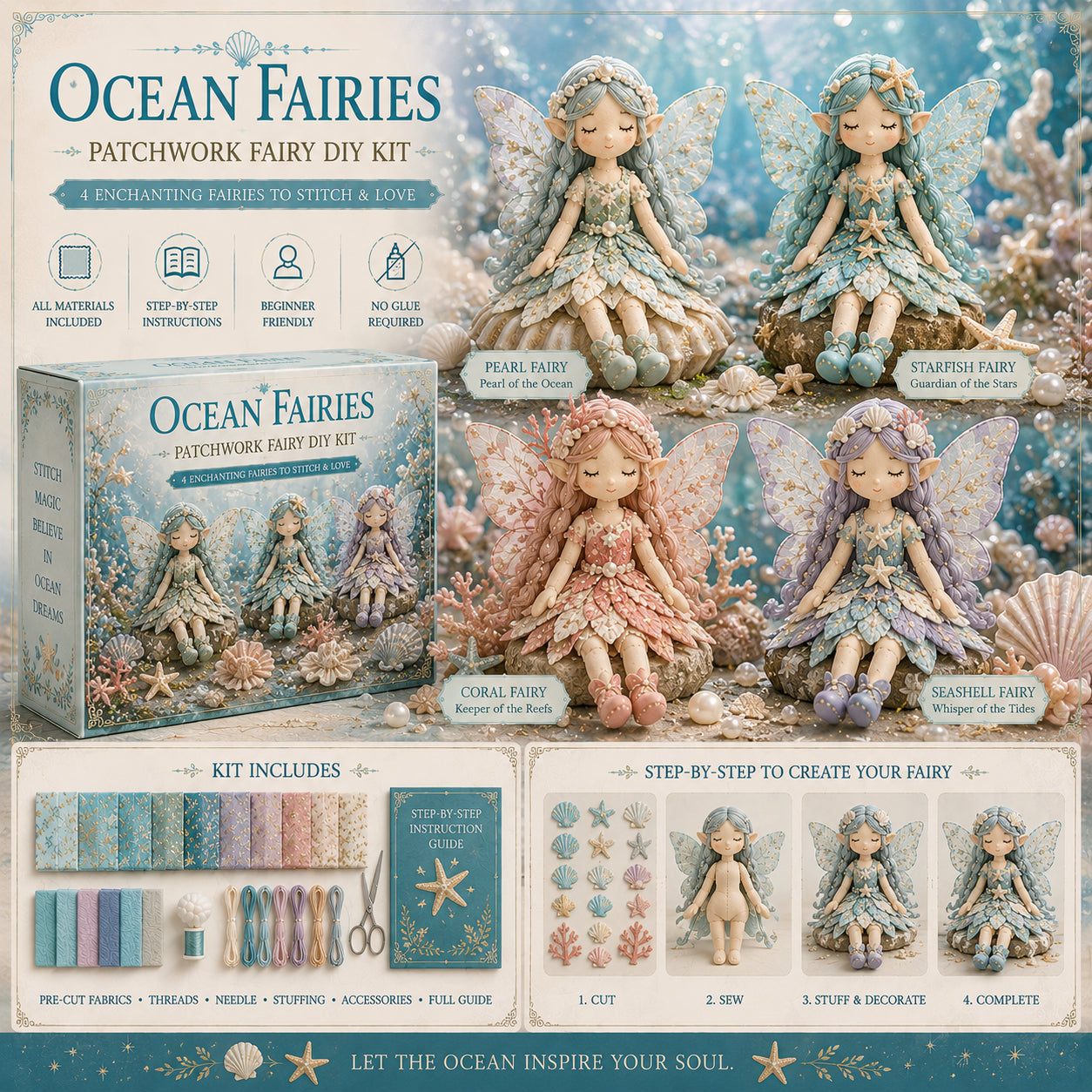 Fairy Patchwork DIY Collection ⚡Buy 2 10% OFF, Buy 3 15% OFF