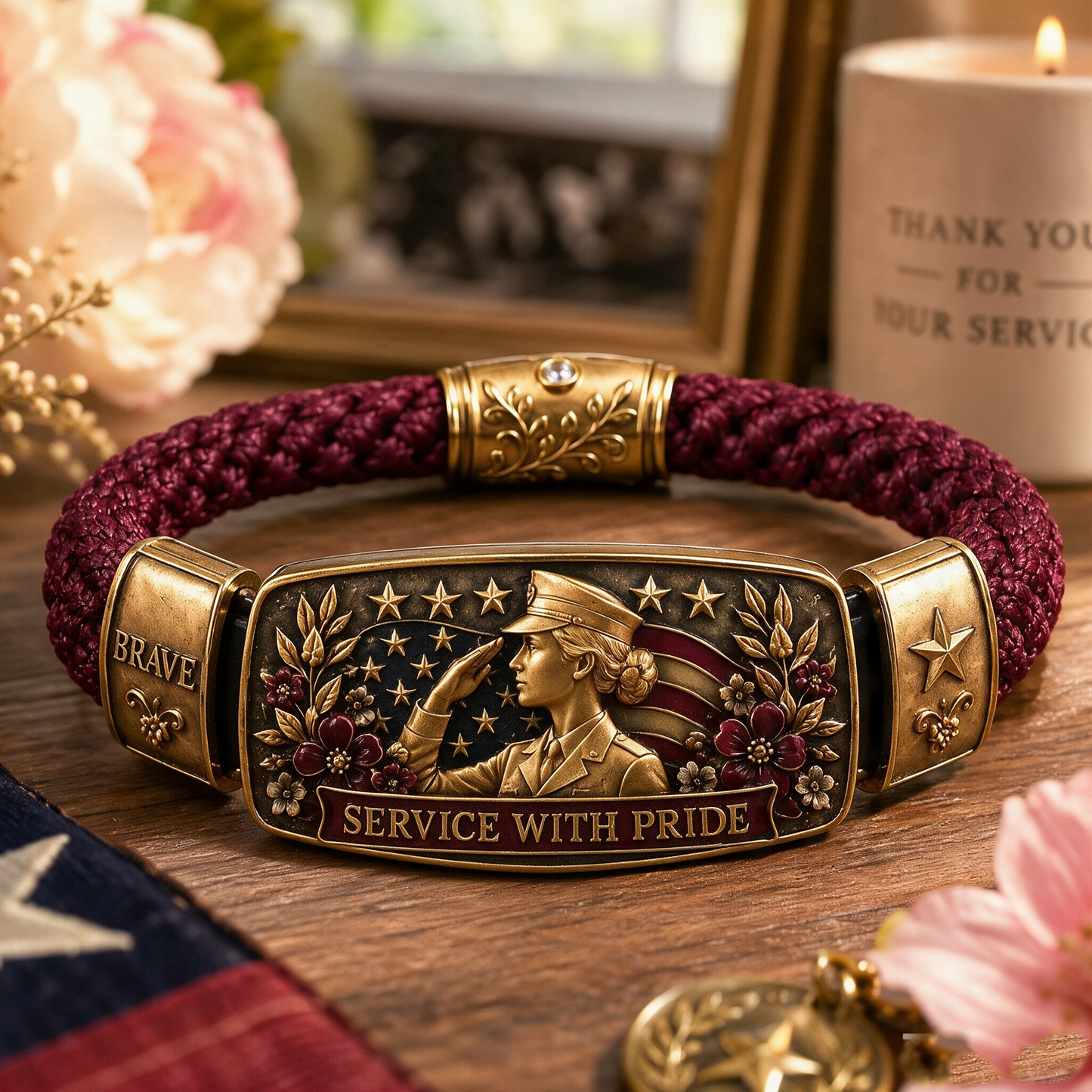 ✨ Servicewomen Veteran Bracelet | A Proud Tribute to Women Who Served