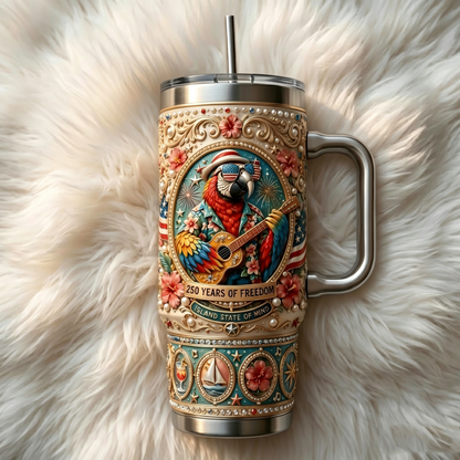 🥤✨ Limited Time 50% OFF✨  40oz Parrot-Shaped Thermos | Large Capacity Stainless Steel Tumbler