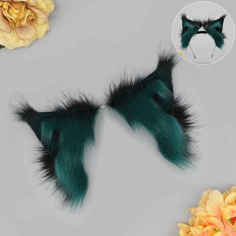 Deep Green Lynx Ears