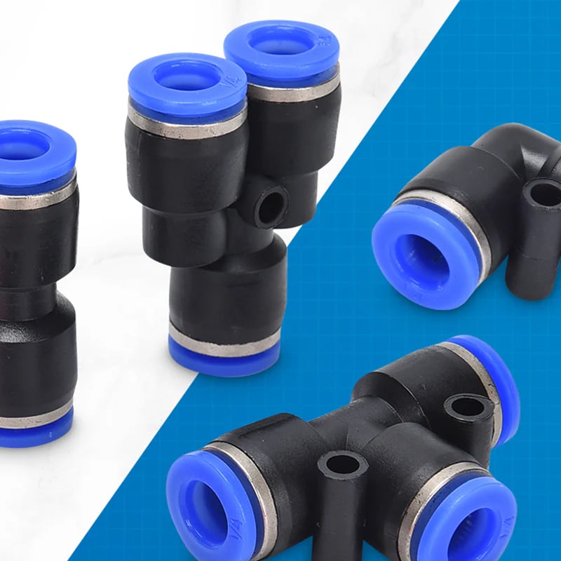 🔥1/4 Inch Pneumatic Push-to-Connect Air Hose Fittings Kit