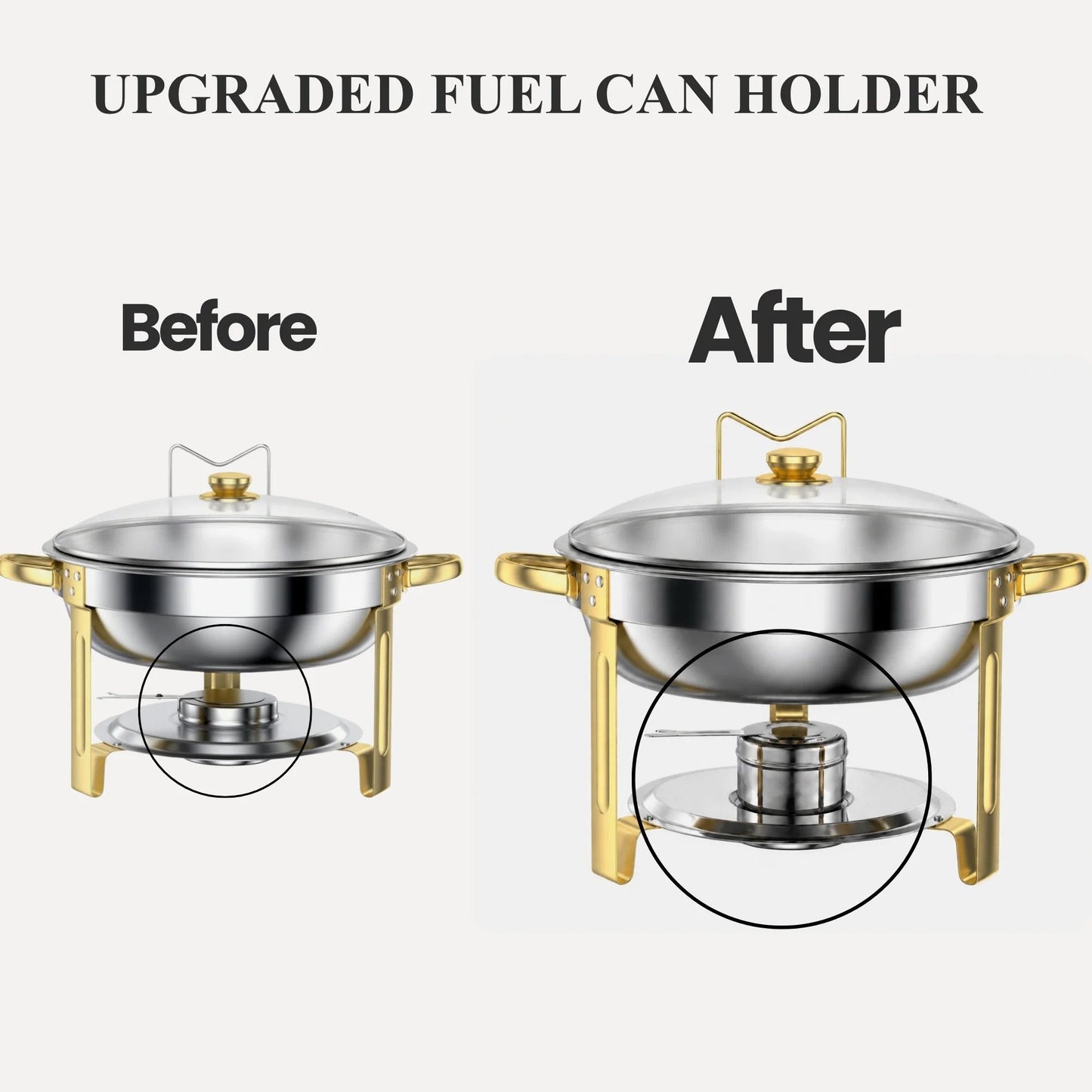 🍽️ PrimeHostTM Chafing Dish Buffet Set – 58% OFF | Stainless Steel Food Warmer with Crystal Lid | 5QT Party Catering Chafer 🥂