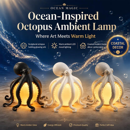 🎁🎉Only $21.99 This Week🌟🐙 Ocean Sculpture Octopus Ambient Table Lamp