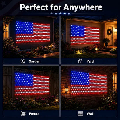 🔥39% Off Sale on July 4-----Solar American Flag Lights Outdoor