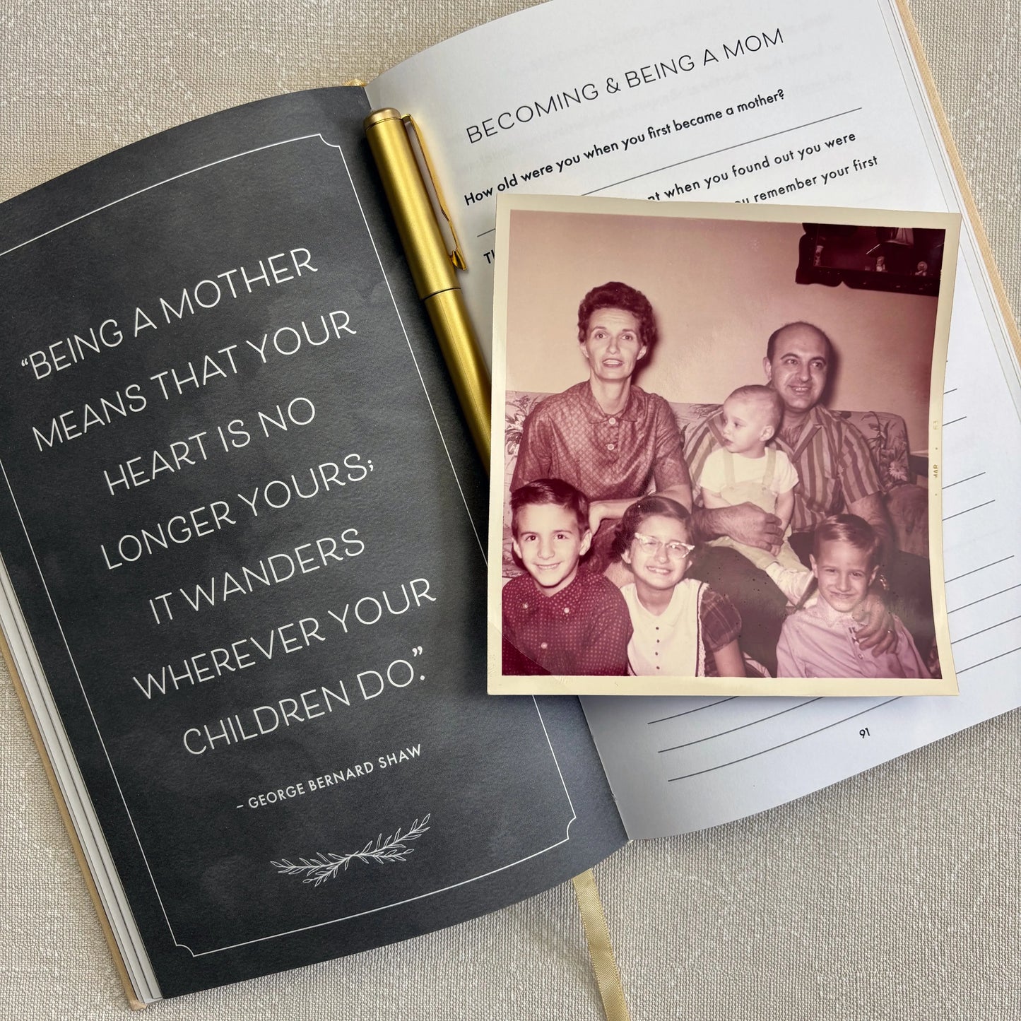 📖 Mother Story Journal | Keepsake Memory Book Gift