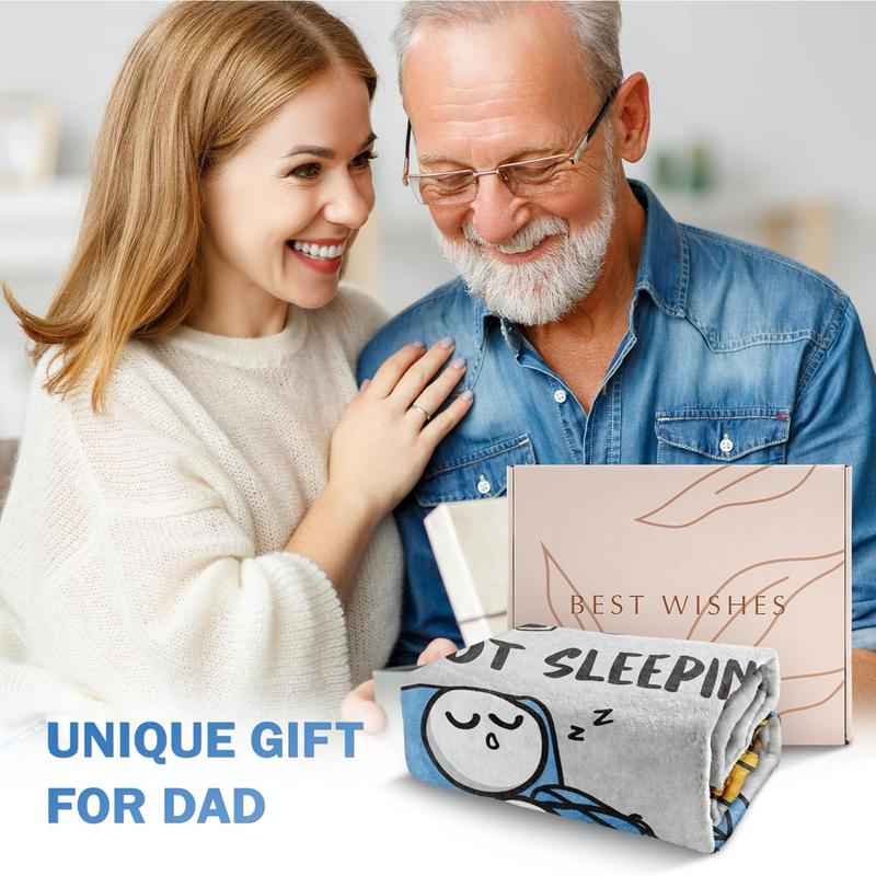 🔥Father’s Day 49% Off🔥Dad Is Not Sleeping Funny Flannel Blanket