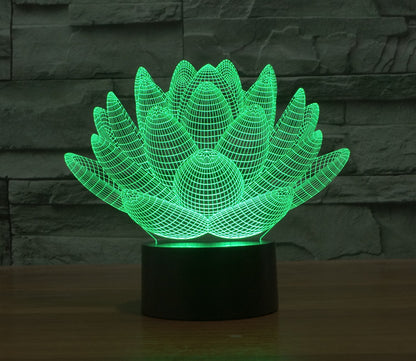 3D Lotus LED Night Light – A Soft Glow for Peaceful Nights