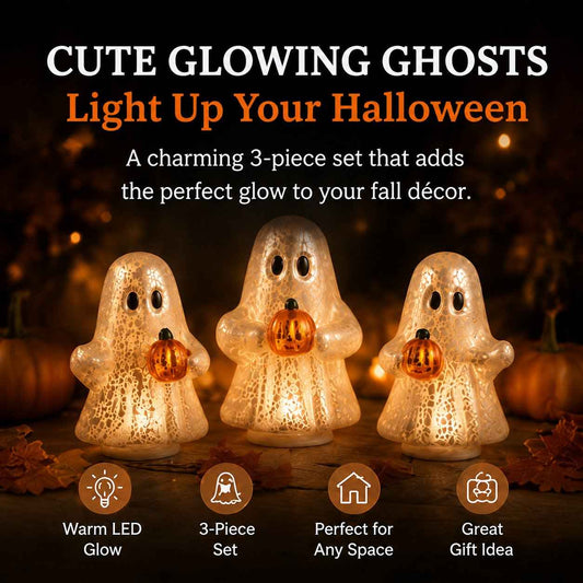 🎁 Last Day 50% OFF – 👻Glowing Ghost Set (3 pieces)
