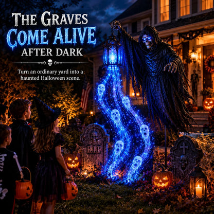 🔥 51% OFF Today Only – 🎃 Haunted Headless Horseman Halloween Yard Light | Animated Spooky Outdoor Garden Decoration 💀