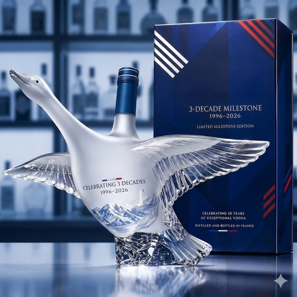 🔥HOT SALE 55% OFF🪿GY Goose 30th Anniversary 3D Sculpted V0dka Bottle