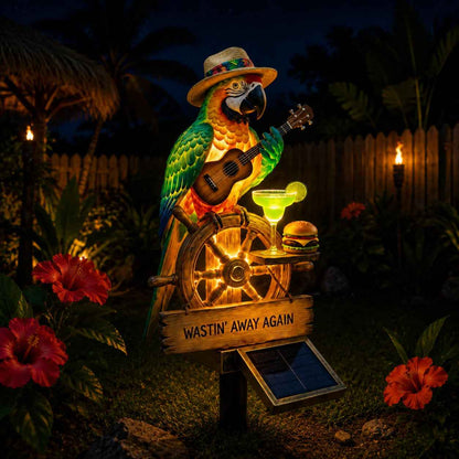 🔥Hot Sale 49% off 🌴 Solar Parrot Statue Light – Hawaiian Luau Tropical Garden Decor