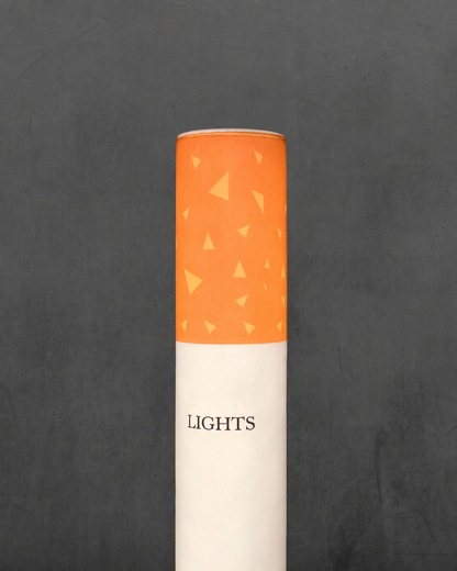 🚬 Cigarette Tube Shaped Marlboro Style Floor Lamp | Retro Industrial Novelty Ambient Light