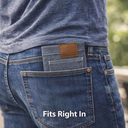 Mini Jeans Wallet with 4 Card Slots