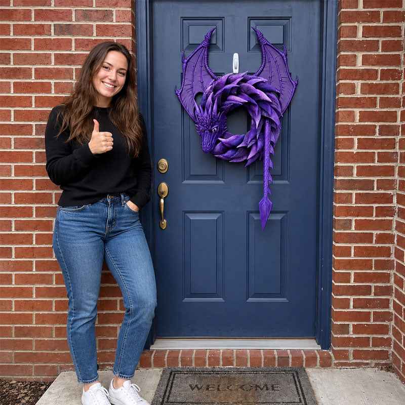 Handmade Dragon Wreath