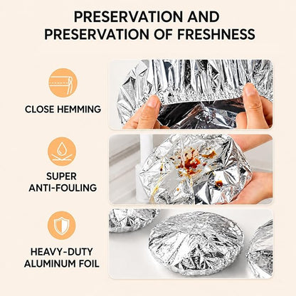🍲🔥 Today 49% OFF🔥 60PCS Reusable Aluminum Foil Food Covers