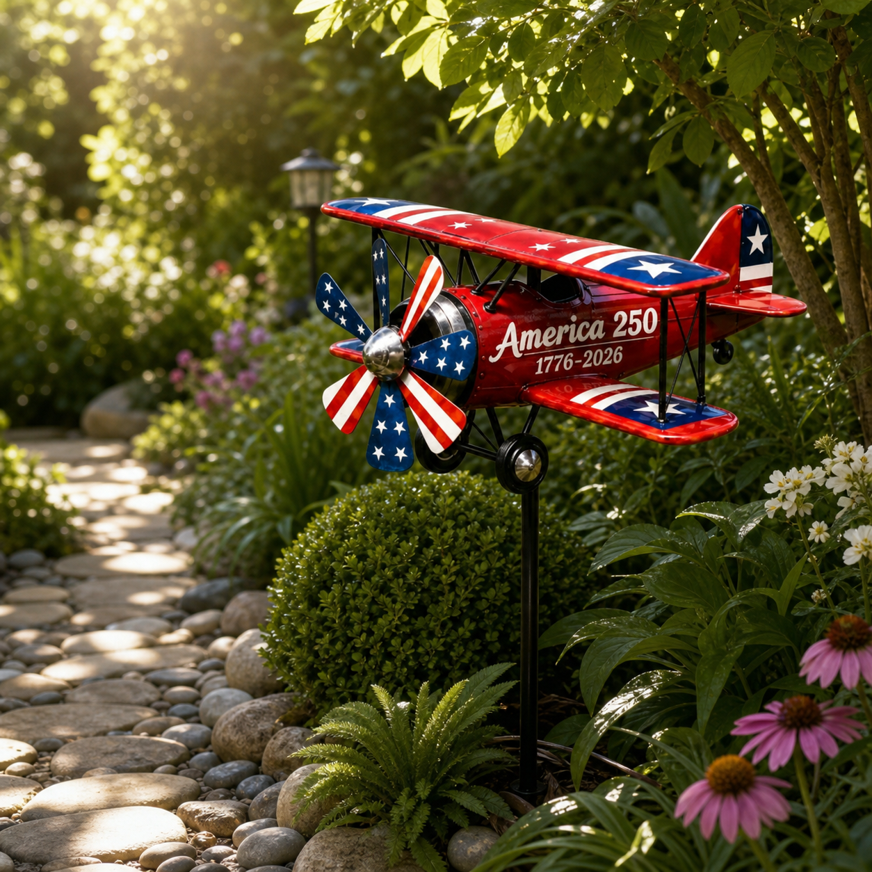 🔥Limited time 49% OFF🔥🇺🇸USA 250 “Liberty Windmill” Patriotic Garden Wind Spinner -✈️ (Free Delivery Fee)