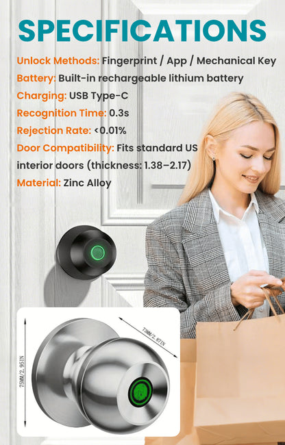 Secure Your Home The Smart Way——3-In-1 Biometric Door Lock