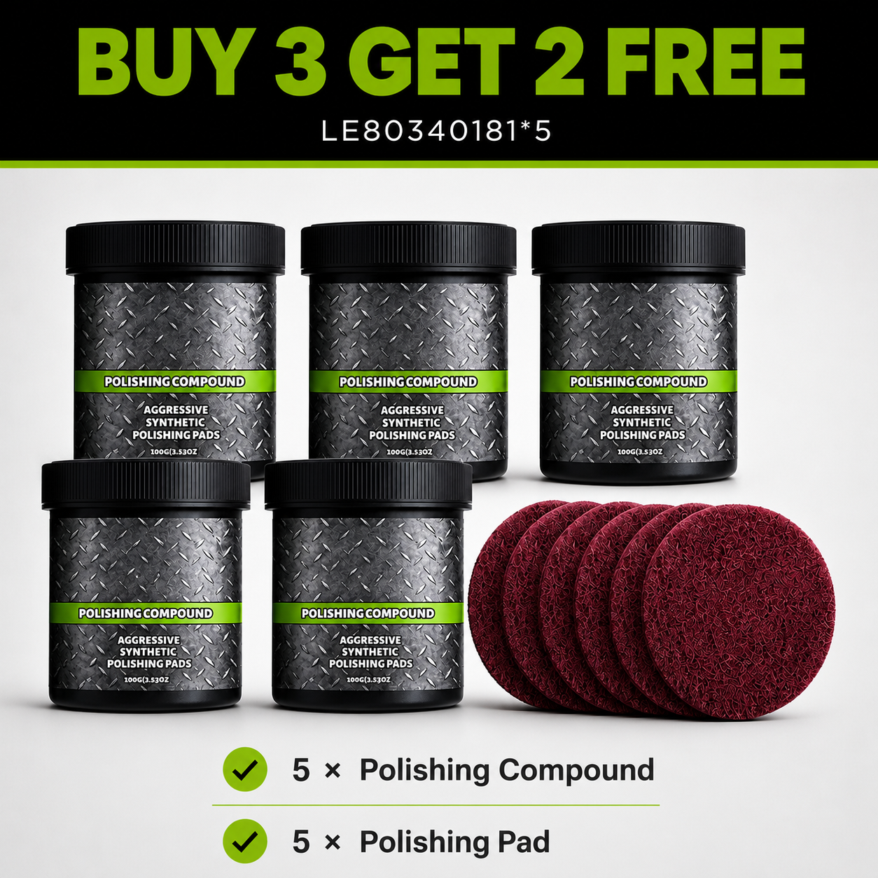 BUY 3 GET 2 FREE