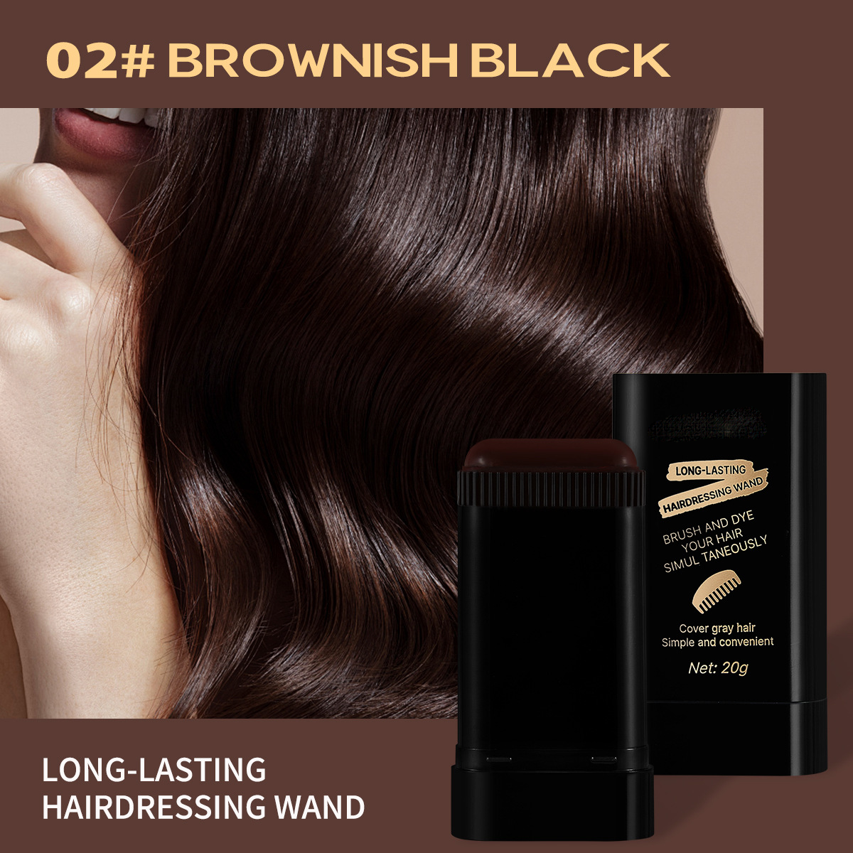 🎁Last Day 46% OFF🧔‍♂️Waterproof Hair & Beard Filler Stick – Erase Grays, Instantly Natural! ✨