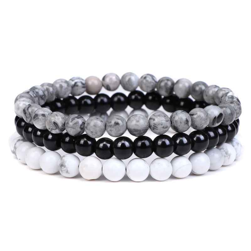 🔮 Triple Protection Crystal Bracelet Set | Tiger’s Eye, Obsidian & Amethyst
