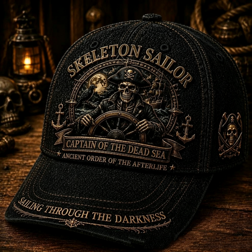 🏴‍☠️✨ Limited Time 50% OFF✨ Skeleton Sailor Hat | Captain Of The Dead Sea Halloween Costume Accessory