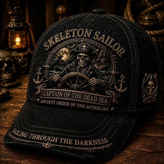 🏴‍☠️✨ Limited Time 50% OFF✨ Skeleton Sailor Hat | Captain Of The Dead Sea Halloween Costume Accessory