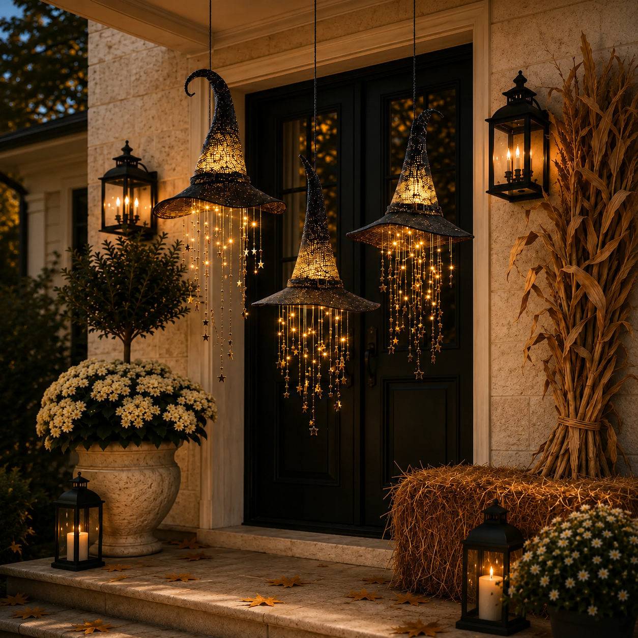 Lighted Witch Hat Hanging Chime🧙🏻‍♀️