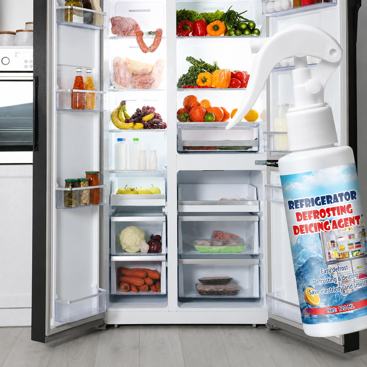 🧊 Buy 1 Get 1 Free | Defrosting Spray for Fridge Freezer 🎁
