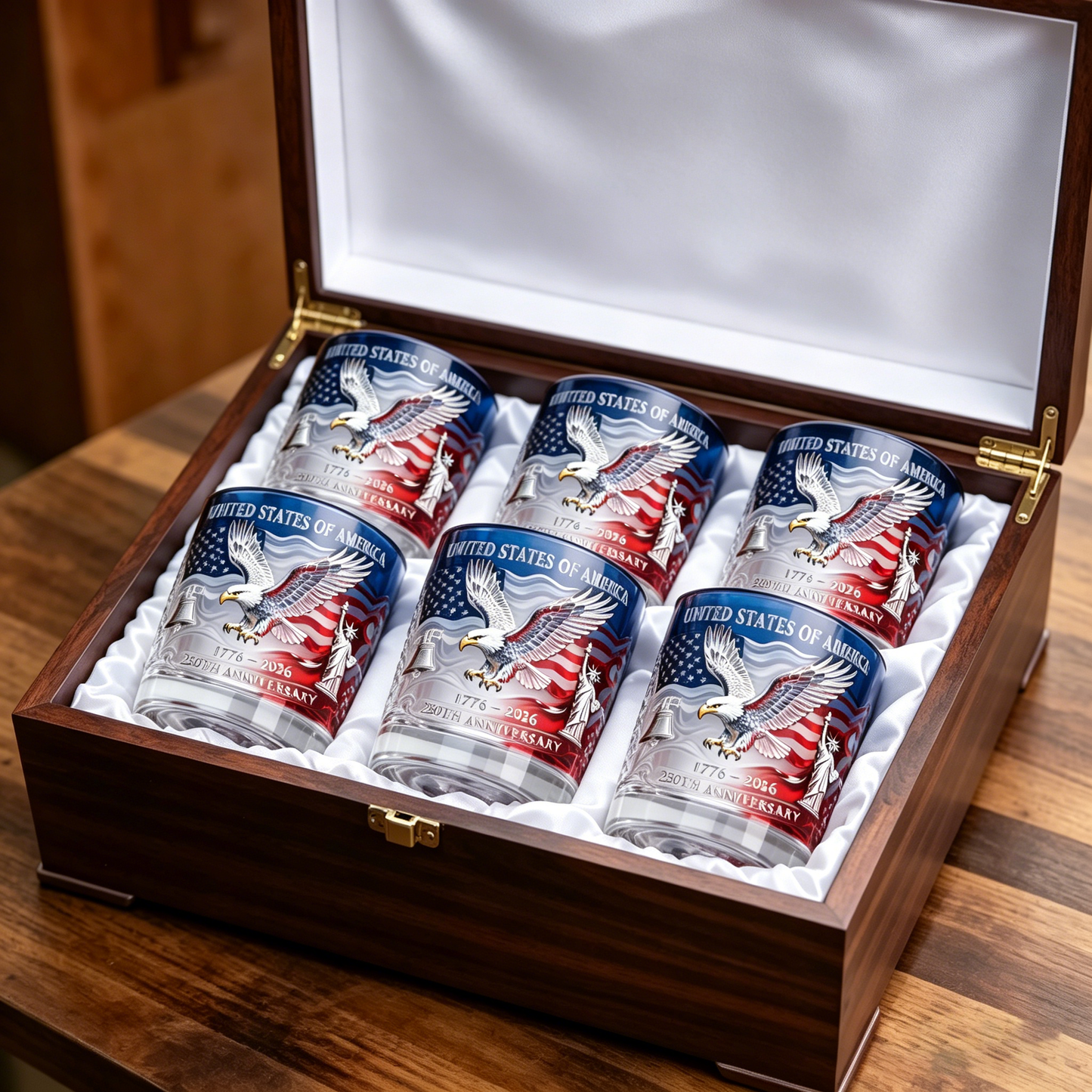 🔥Hot Sale 2026 USA 250th Anniversary Commemorative Glass🤩 – 1776-2026 Heritage Edition