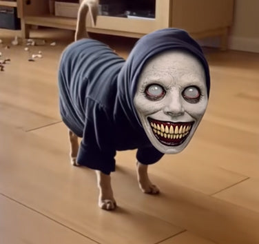 😱🐶🐱 Scary Pet Mask – Turn Your Pet Into a Prank Legend