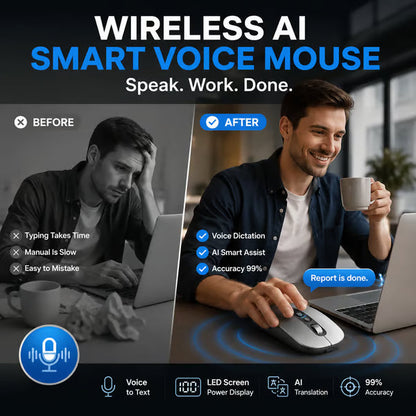 🔥Last Day 48% OFF🌟Wireless AI Smart Voice Mouse🖱️
