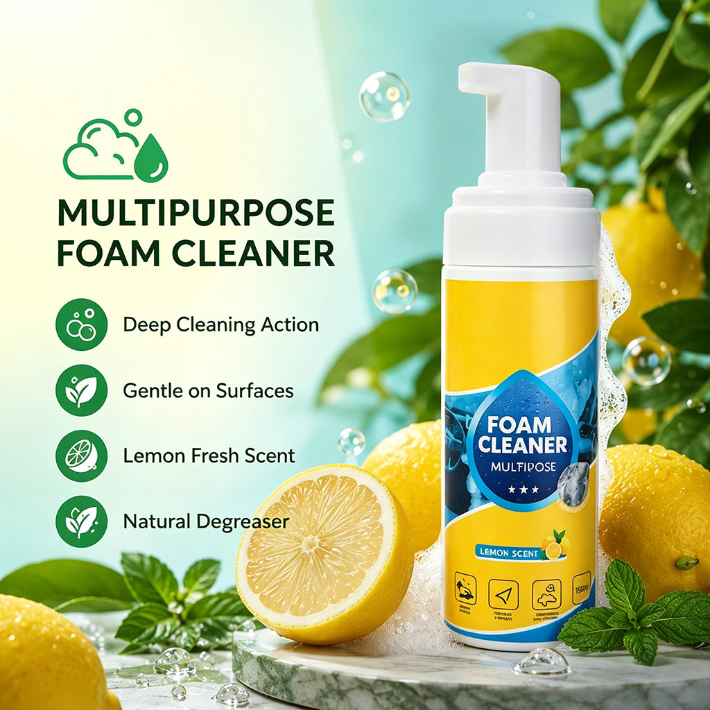 ‼️Hot Sale In 2026🔥Multi Enzyme Foam Cleaner Spray-Heavy Duty 4 in 1✨