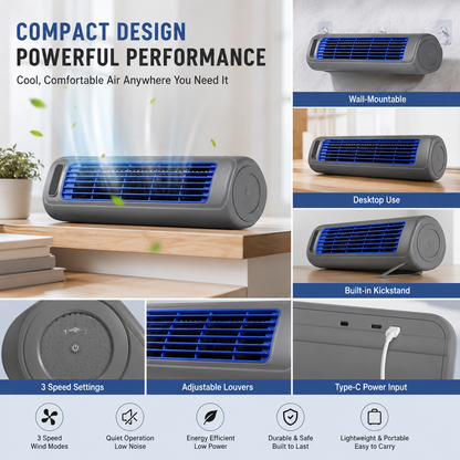 🌊❄️ Rechargeable Personal Air Cooler – Cordless Cooling for Kitchen, Bedroom & Office