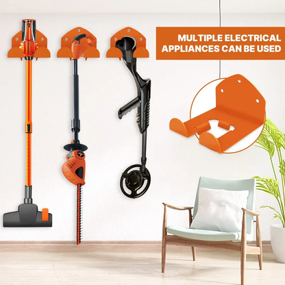 🛠️ Garden Tool Rack & Chainsaw Holder — One Wall, Zero Clutter