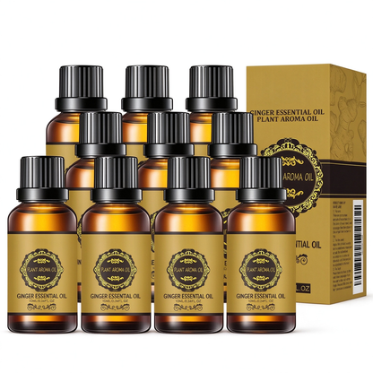 ✨Ginger Massage Essential Oil 🌿Natural Plant Belly Drainage Oil Body Sculpting Slimming Aroma Oil For Personal Body Care