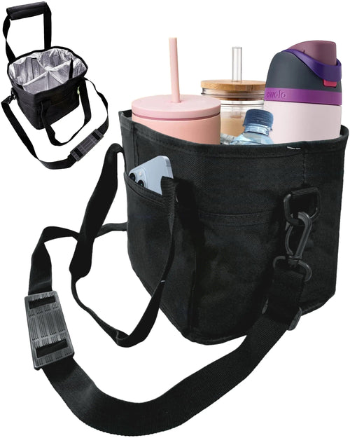 【👩‍🦰Mother's Day discount】🥤Family Size 4 Compartment Drink Bag🛍️, Multiple Tumbler Carrier Caddy