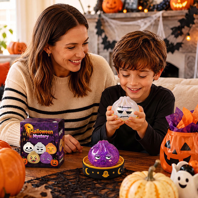 🎃 Halloween Dumpling Squeeze Squishy Toy Blind Boxes